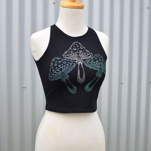 Glow Mushroom Crop Top